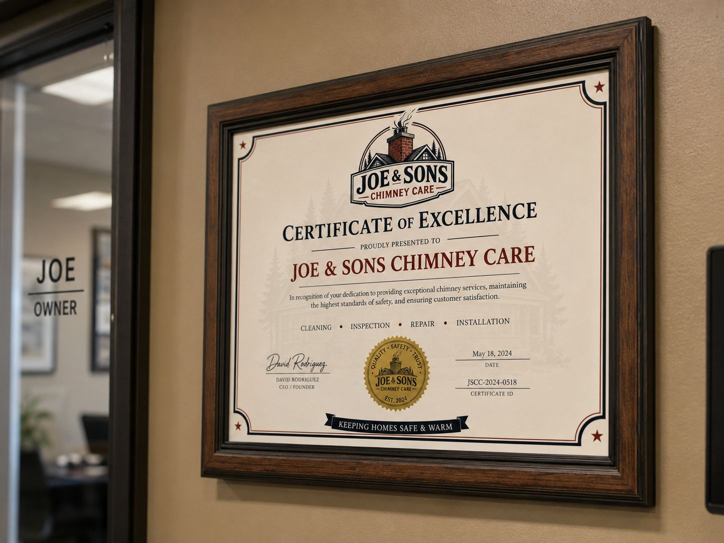 Certificate of Excellence